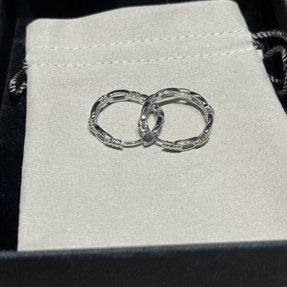 D̲a̲v̲i̲d̲ ̲Y̲u̲r̲m̲a̲n̲ Silver Earrings - Picture 5 of 6